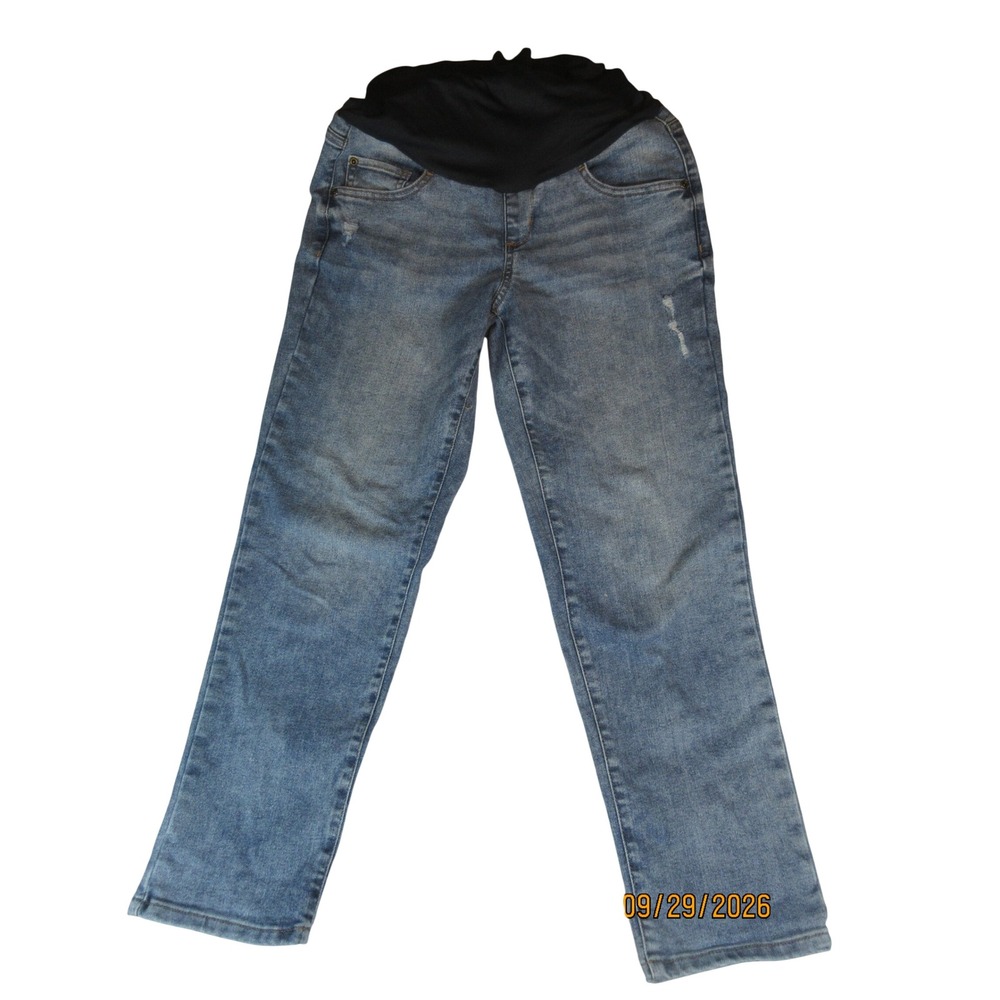 Sonoma Goods for Life Maternity Girlfriend Jeans Medium Wash Blue Size M-MAT